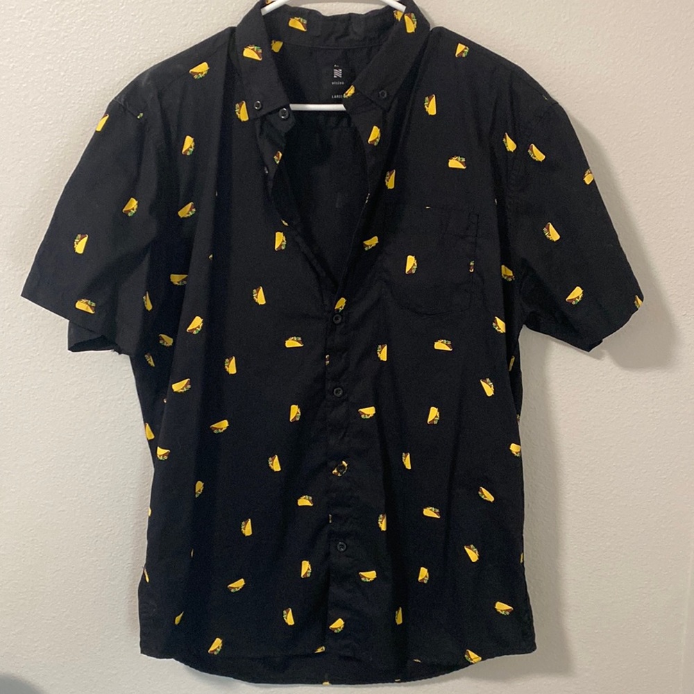Taco Button Up Shirt by Visive